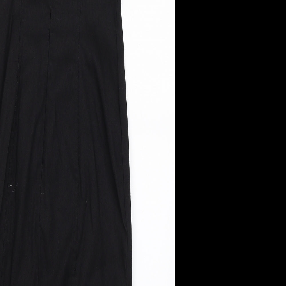 Divided Womens Black   Pinafore/Dungaree Dress  Size 8