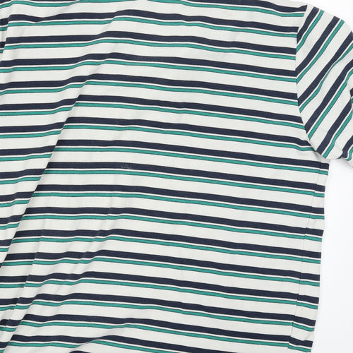 Slazenger Mens White Striped   T-Shirt Size XL
