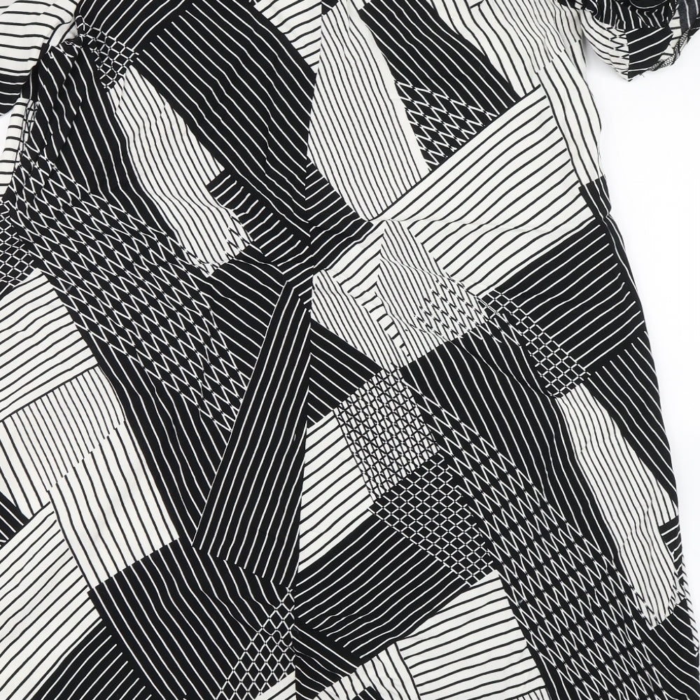 New Look Womens Black Striped  Shift  Size 14