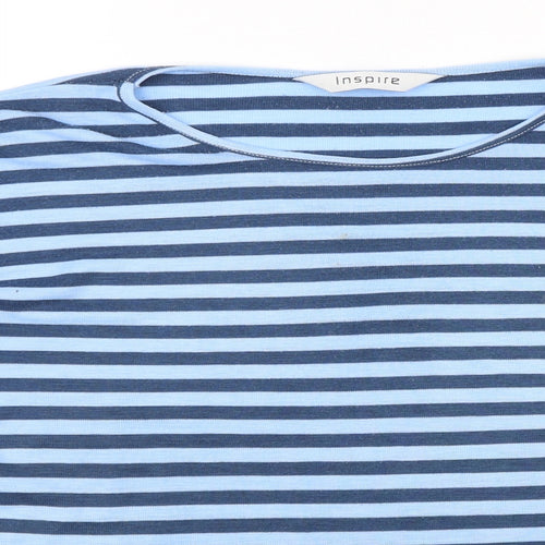 Inspire Womens Blue Striped  Pullover Jumper Size 18