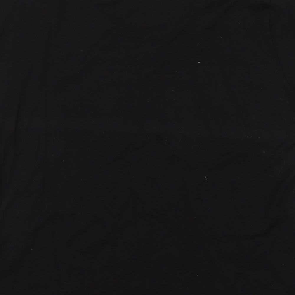 Joe Browns Womens Black Floral  Basic T-Shirt Size 18