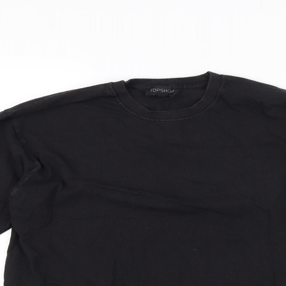 Topshop Womens Black   Basic T-Shirt Size M