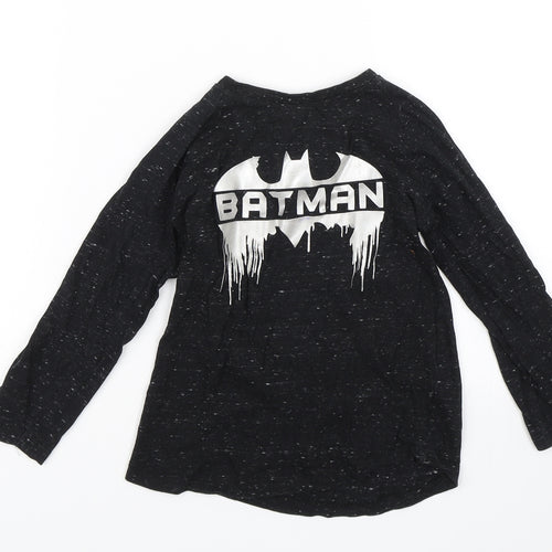 Batman Boys Black   Basic T-Shirt Size 3-4 Years