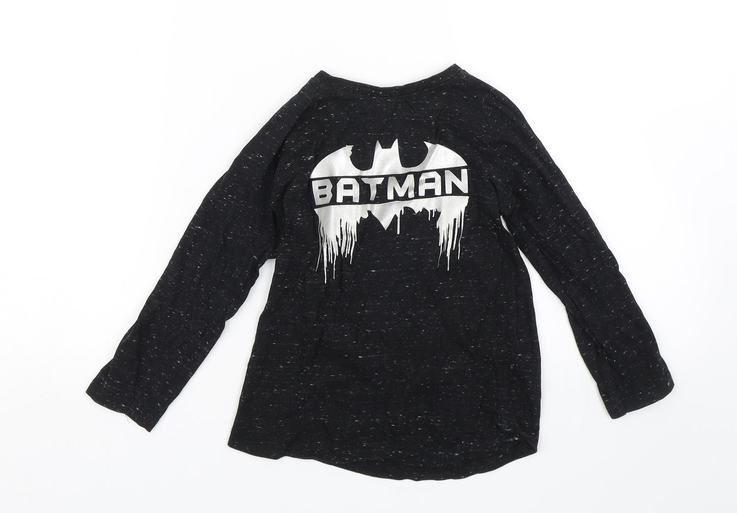 Batman Boys Black   Basic T-Shirt Size 3-4 Years