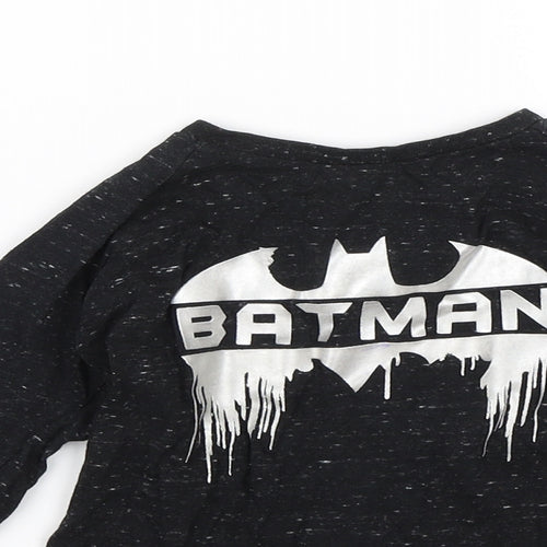 Batman Boys Black   Basic T-Shirt Size 3-4 Years