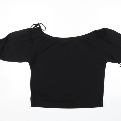 Topshop Womens Black   Basic Blouse Size 10