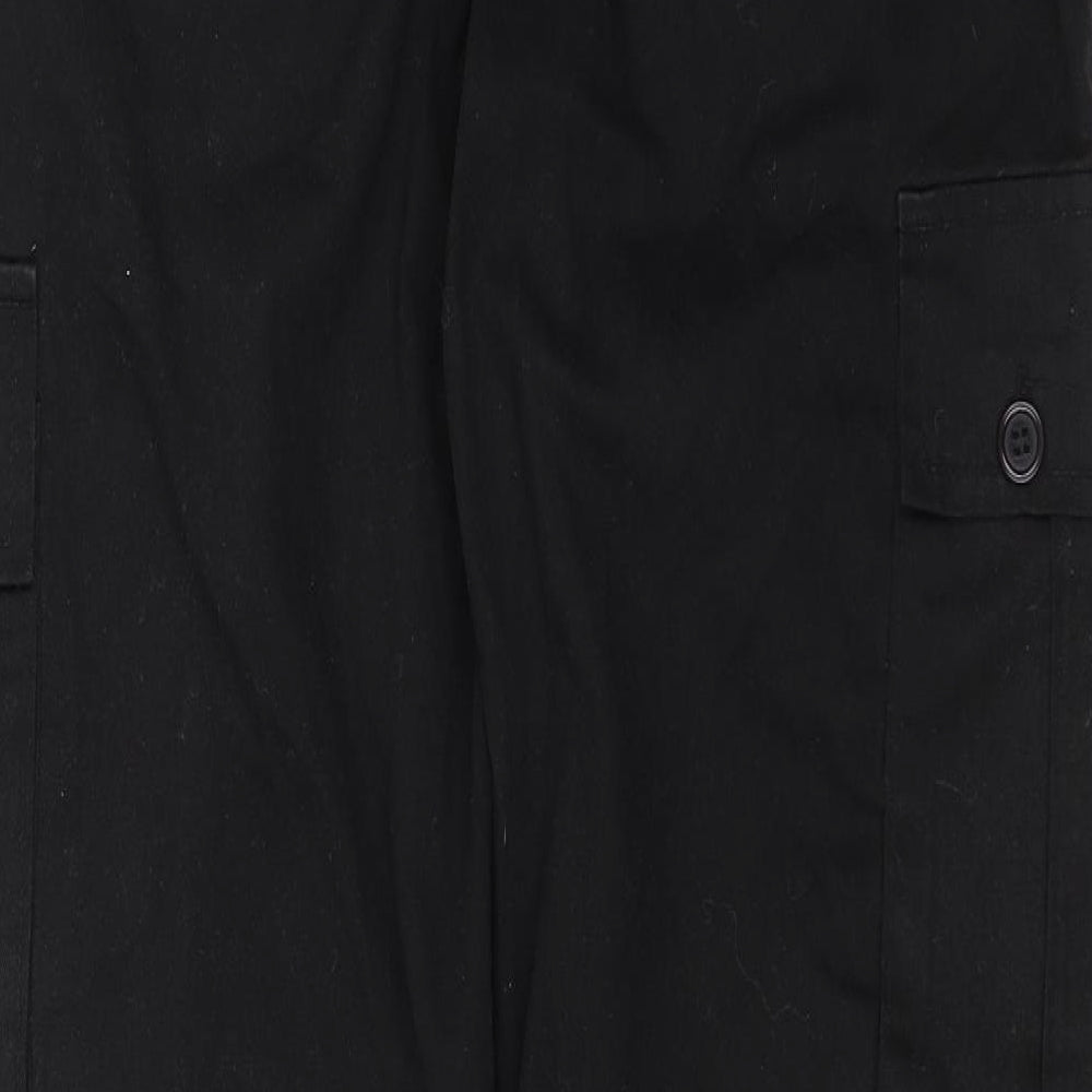 DW Mens Black   Cargo Trousers Size 32 in L31 in