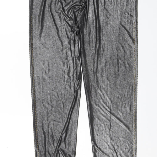 Ringspun Womens Silver   Jogger Leggings Size 4 L22 in