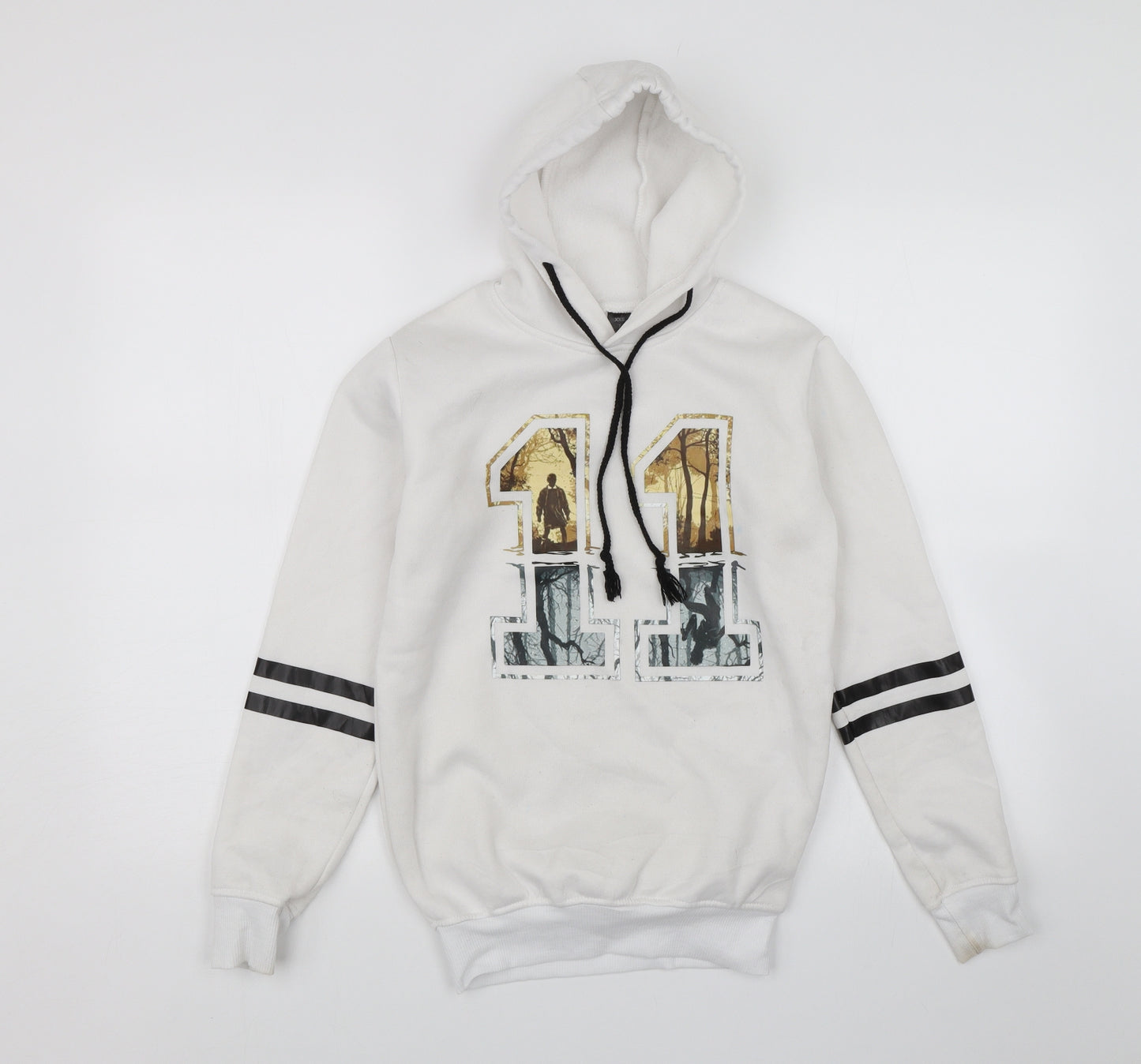 Preworn Womens White   Pullover Hoodie Size 2XS  - 11