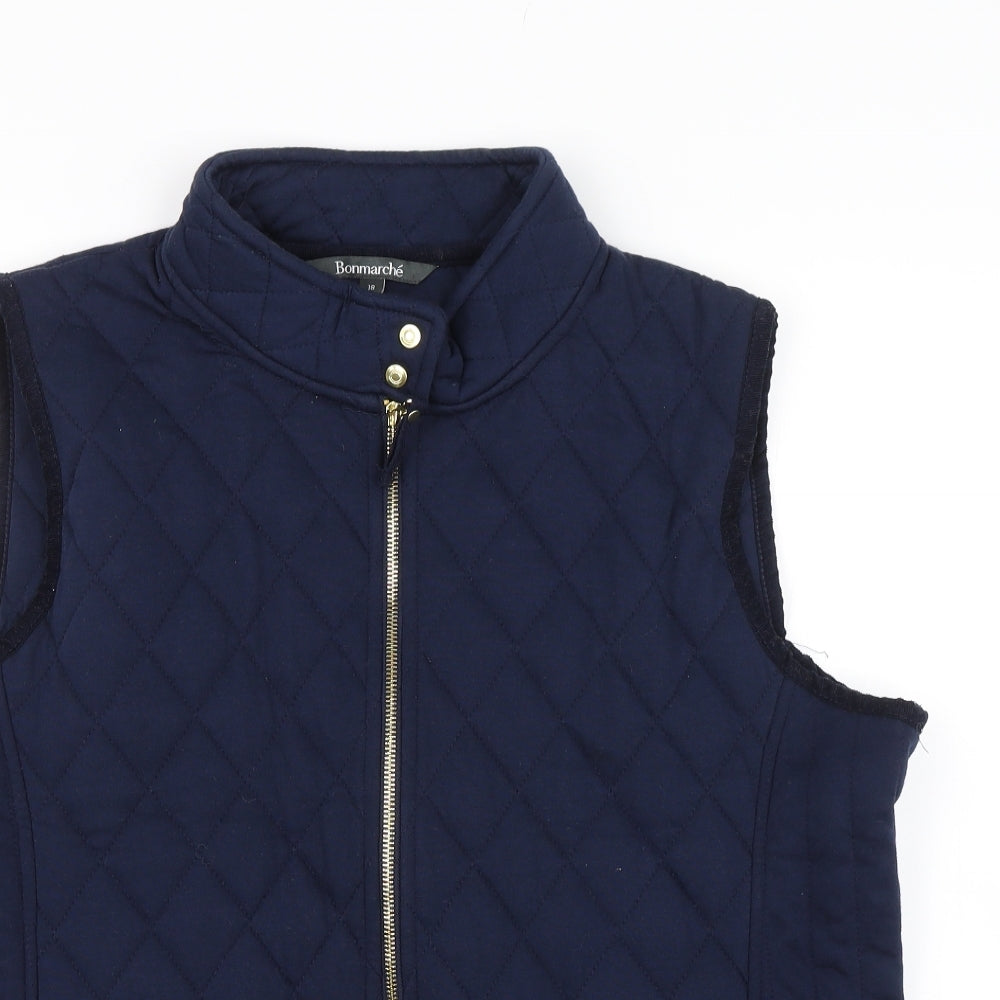 Bonmarché Womens Blue   Gilet Jacket Size 18