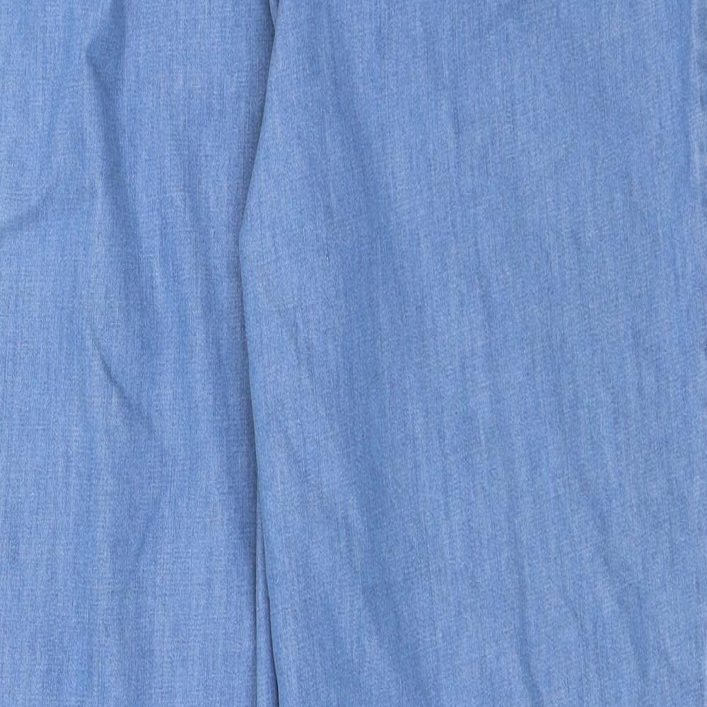 M&S Womens Blue   Trousers  Size 18 L28 in