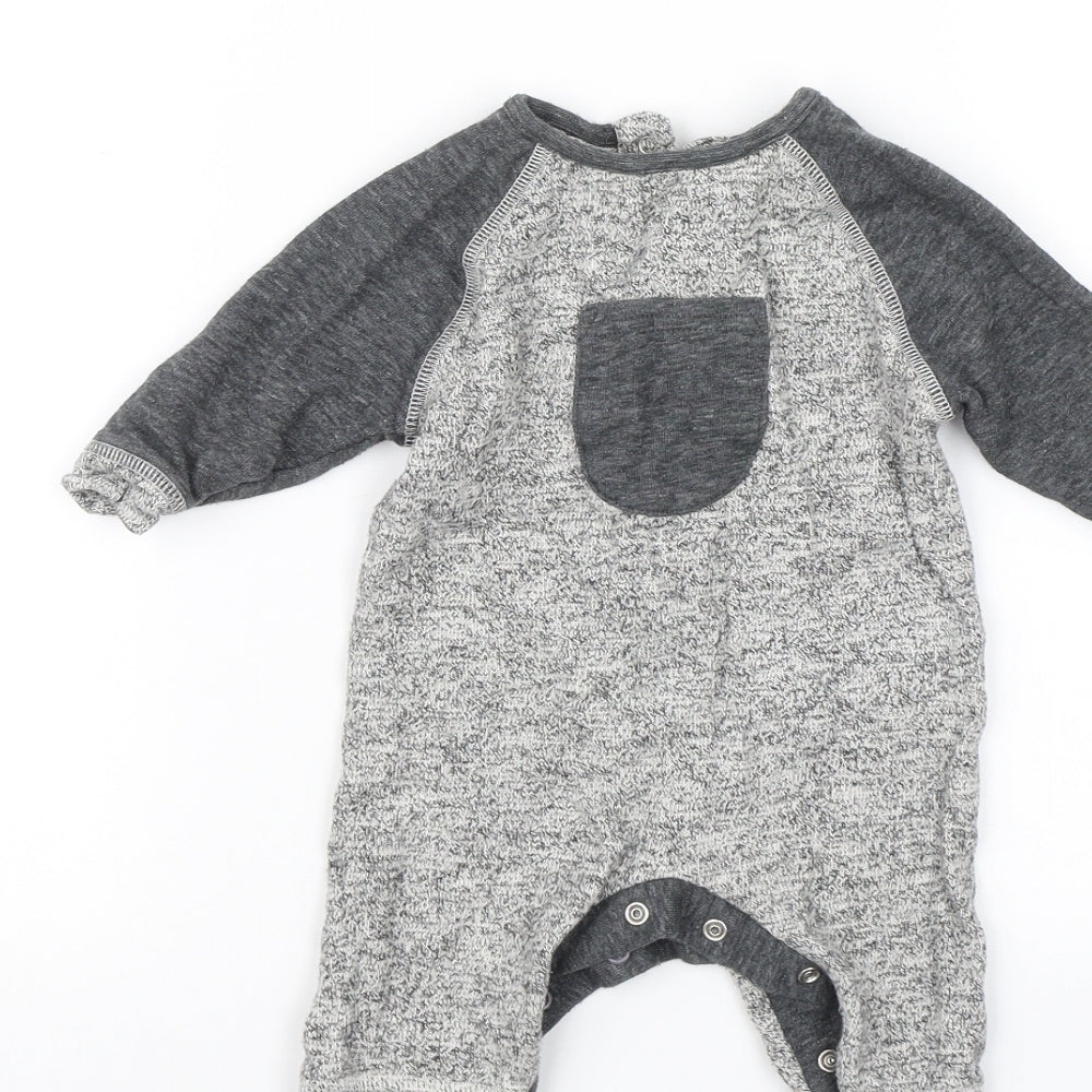 NEXT Baby Grey   Babygrow One-Piece Size 0-3 Months