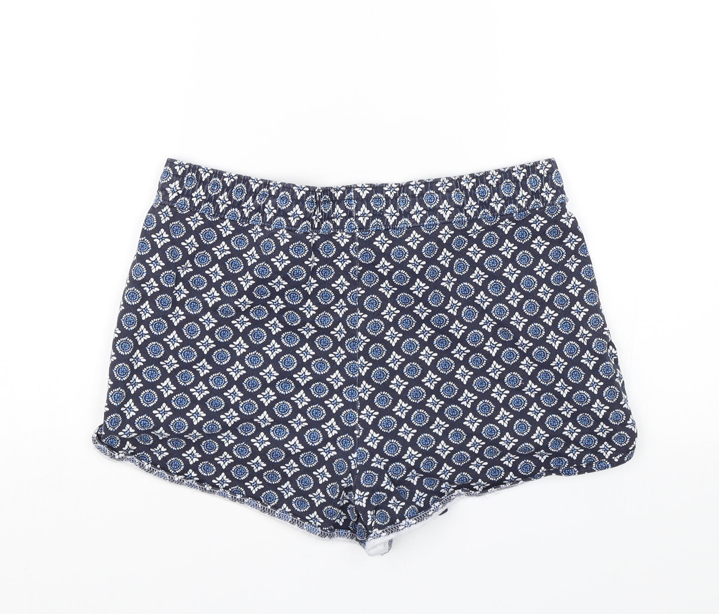 Papaya Womens Blue Floral  Hot Pants Shorts Size 12