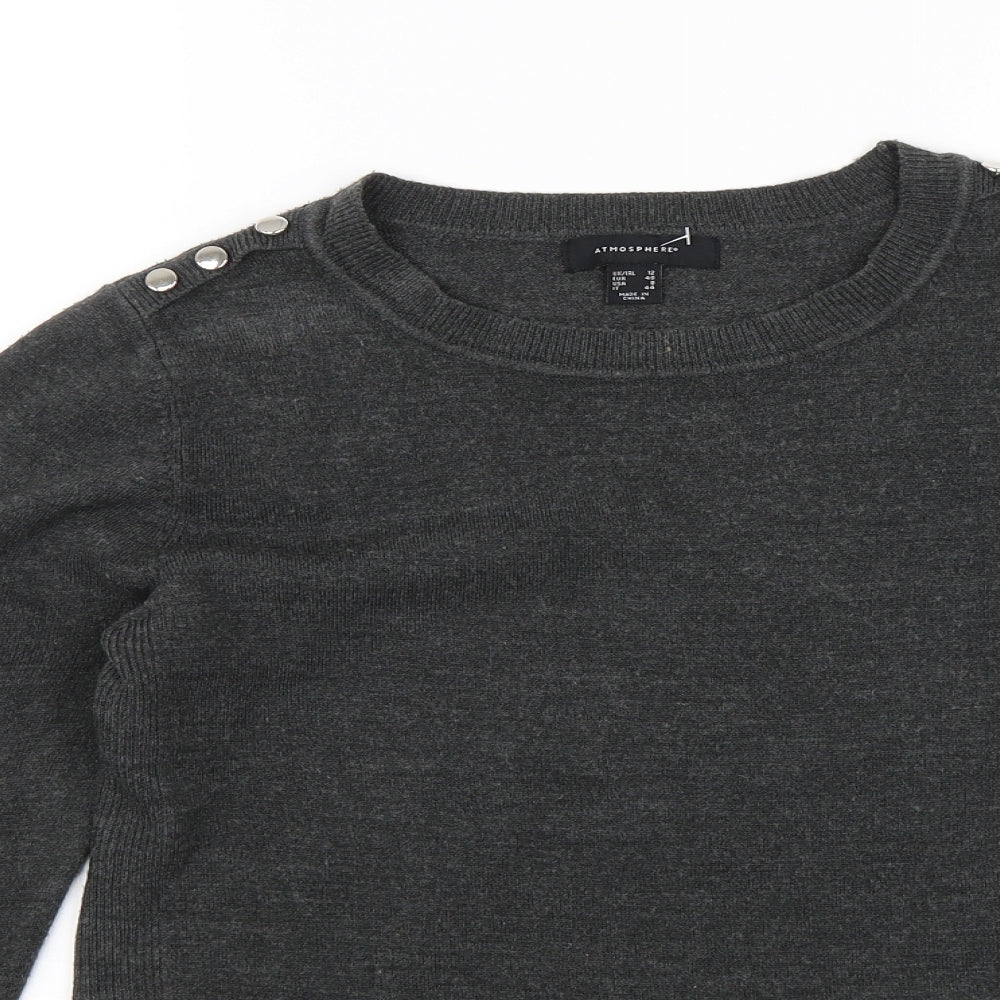 Atmosphere Womens Grey   Pullover Jumper Size 12