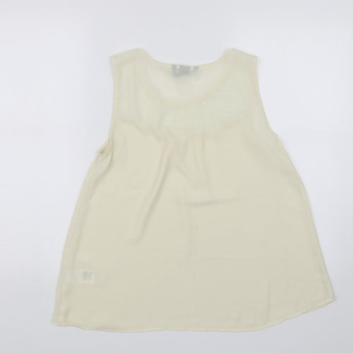 H&M Womens Ivory   Basic Blouse Size 8
