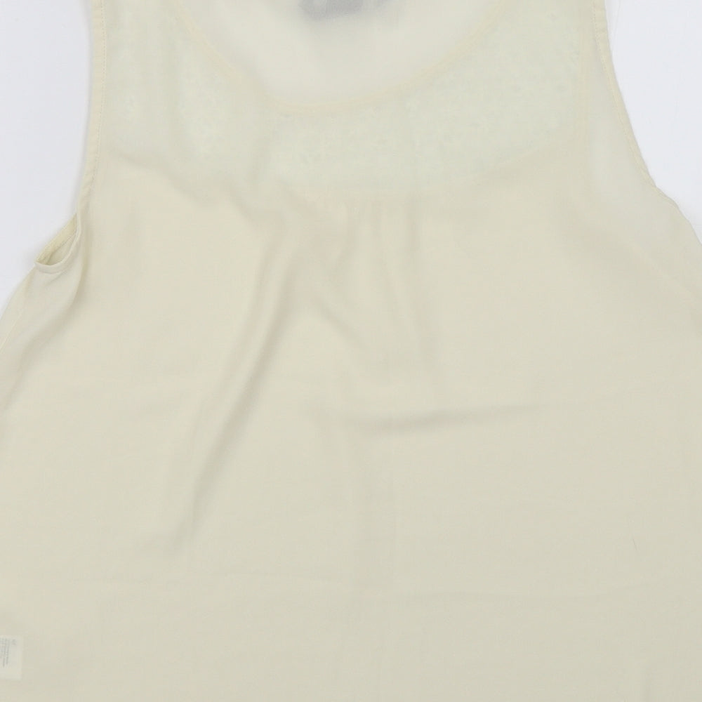 H&M Womens Ivory   Basic Blouse Size 8