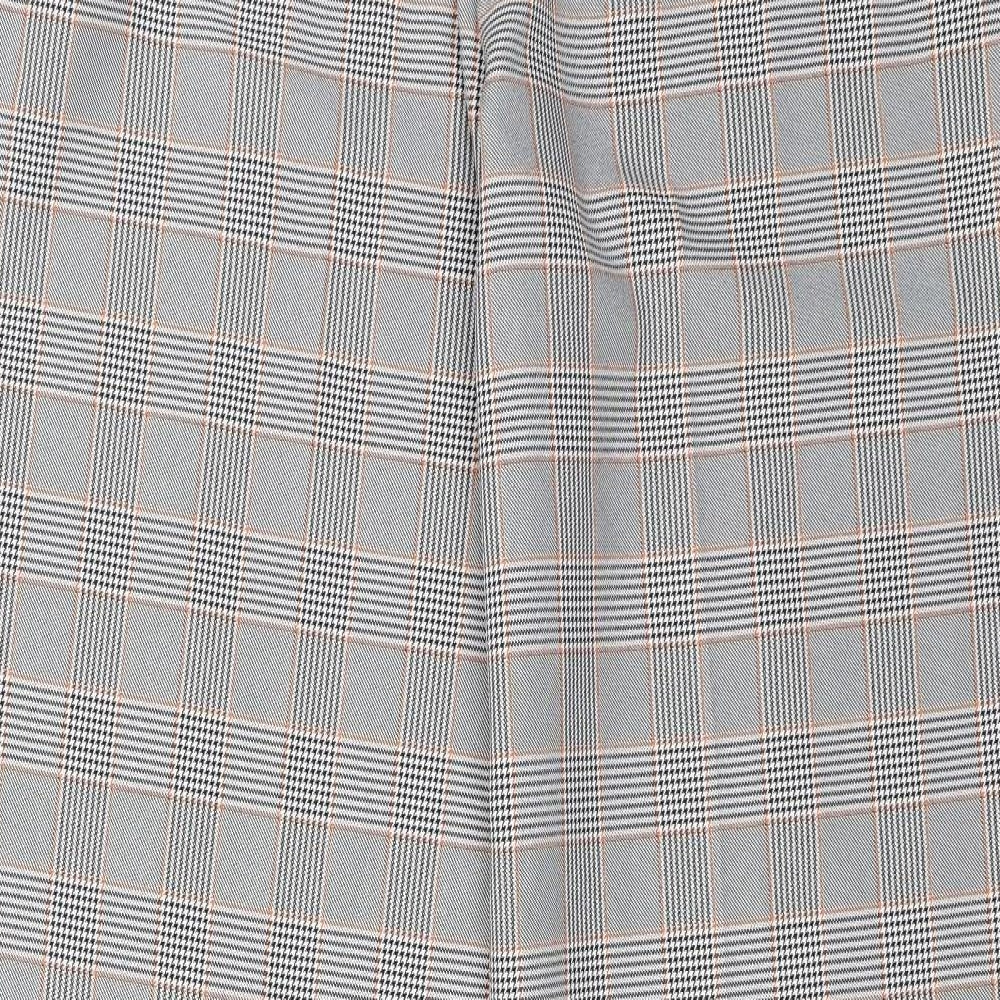 TU Womens Grey Plaid  Trousers  Size 16 L29 in
