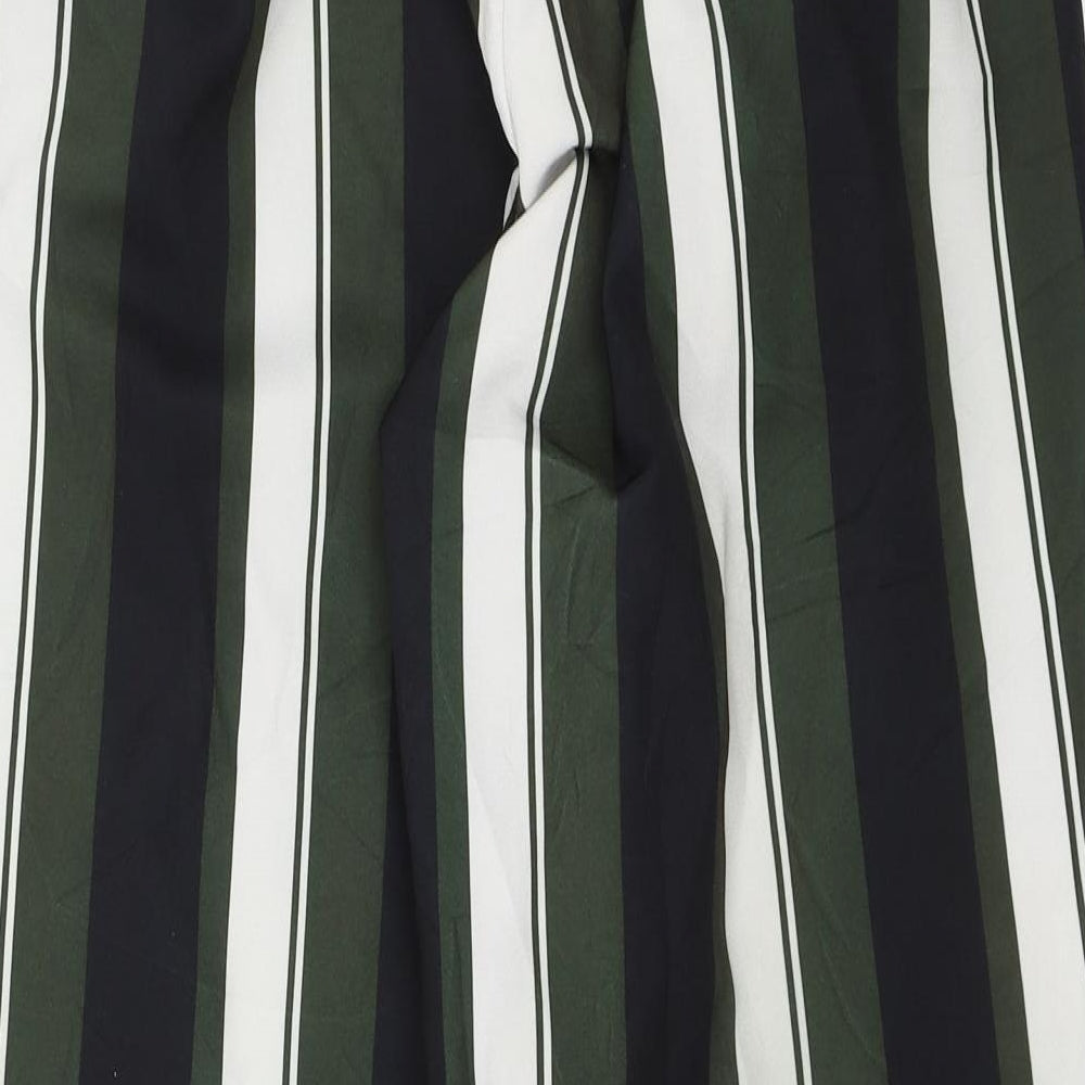 River Island Womens Green Striped  Trousers  Size 14 L25 in