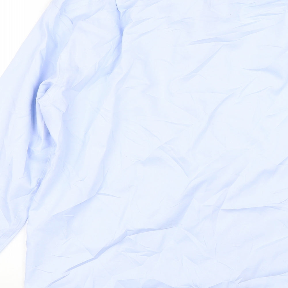 M&S Mens Blue    Dress Shirt Size 15.5