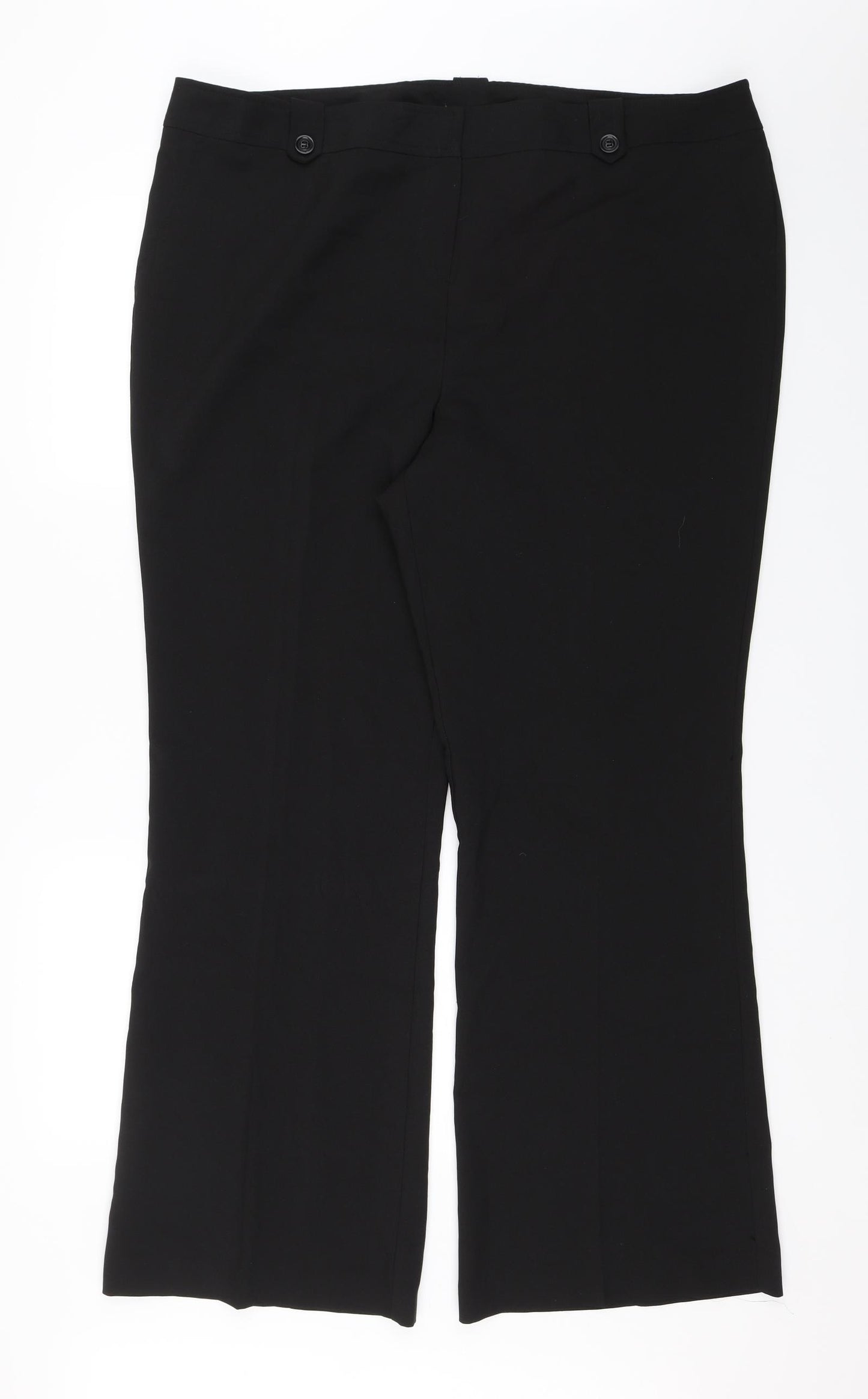 Evans Womens Black   Dress Pants Trousers Size 22 L30 in
