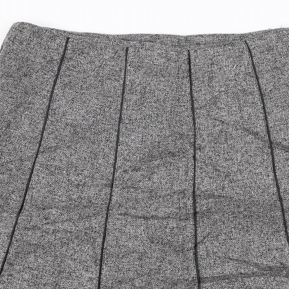 BM Collection Womens Grey   Swing Skirt Size 16