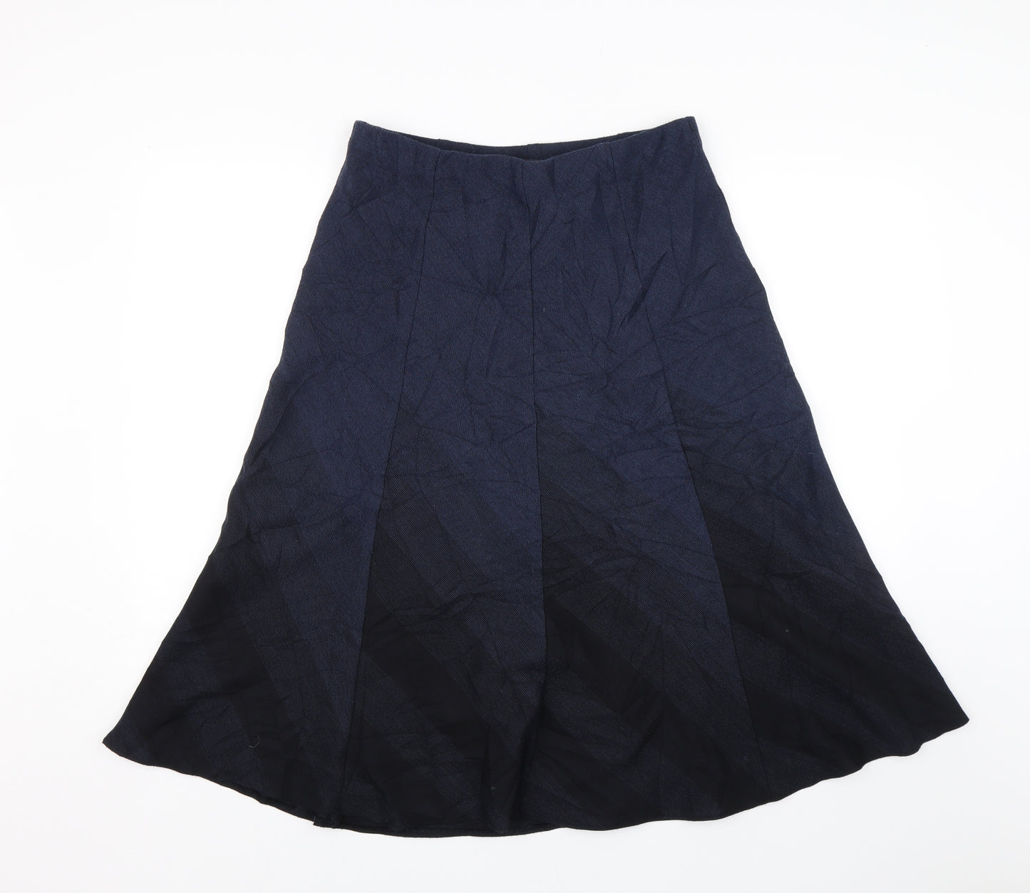 M&S Womens Blue   Swing Skirt Size 12