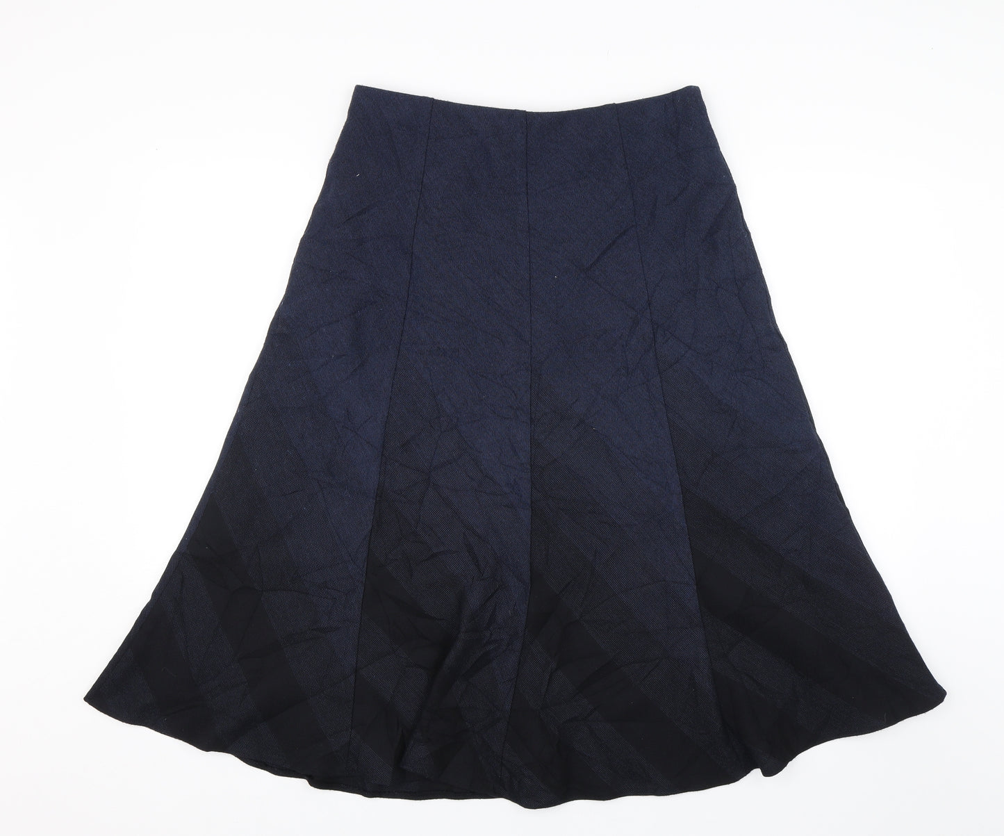 M&S Womens Blue   Swing Skirt Size 12