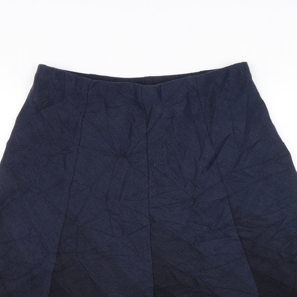 M&S Womens Blue   Swing Skirt Size 12