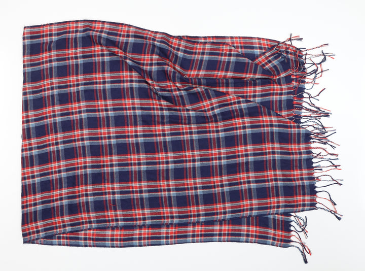Atmosphere Unisex Blue Plaid   Scarf