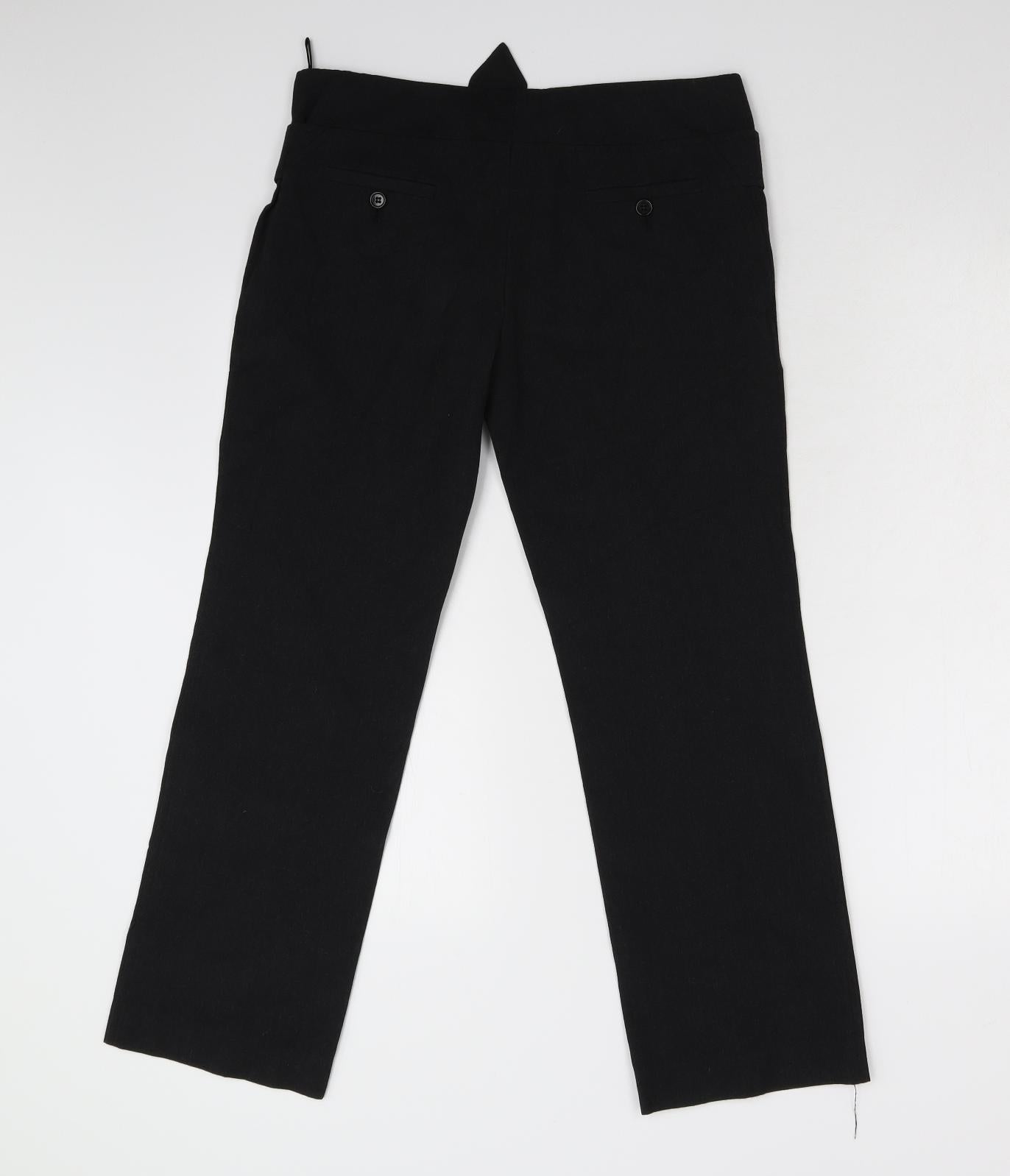 Mui Mui Womens Grey   Cropped Trousers Size 12 L26 in