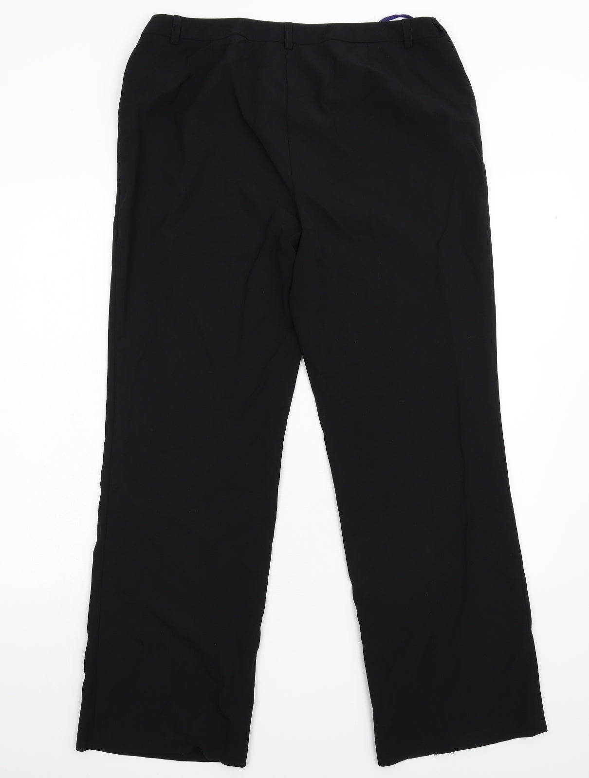 M&S Womens Black   Trousers  Size 14 L29 in