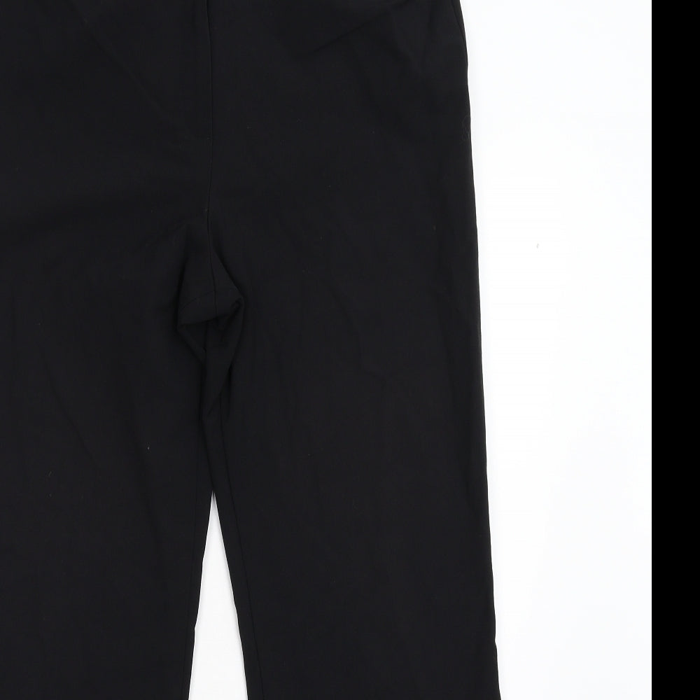 M&S Womens Black   Trousers  Size 14 L29 in