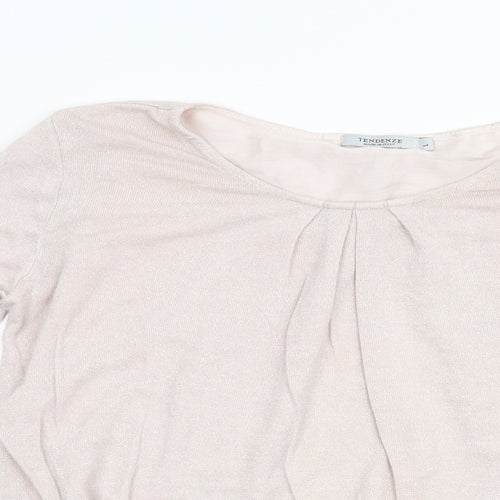 Tendenze Womens Pink   Pullover Jumper Size L