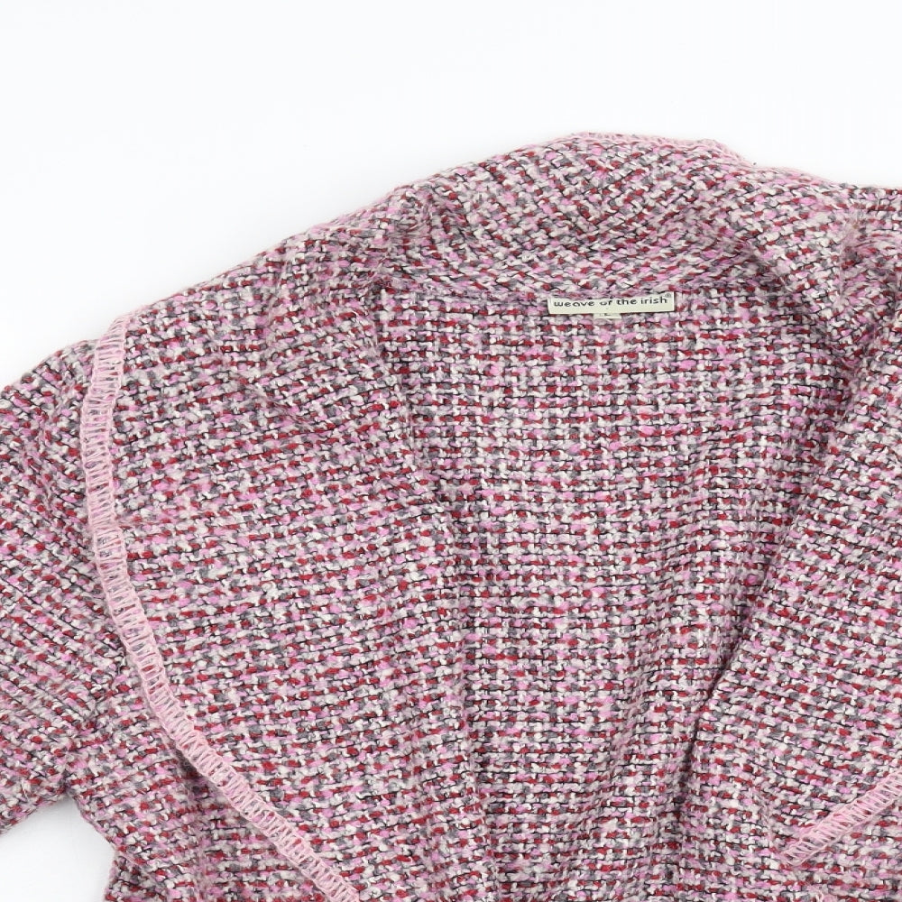 Weave of the Irish Womens Pink  Knit Jacket  Size L