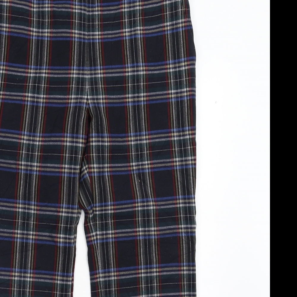Zara Womens Multicoloured Check  Trousers  Size 14 L29 in