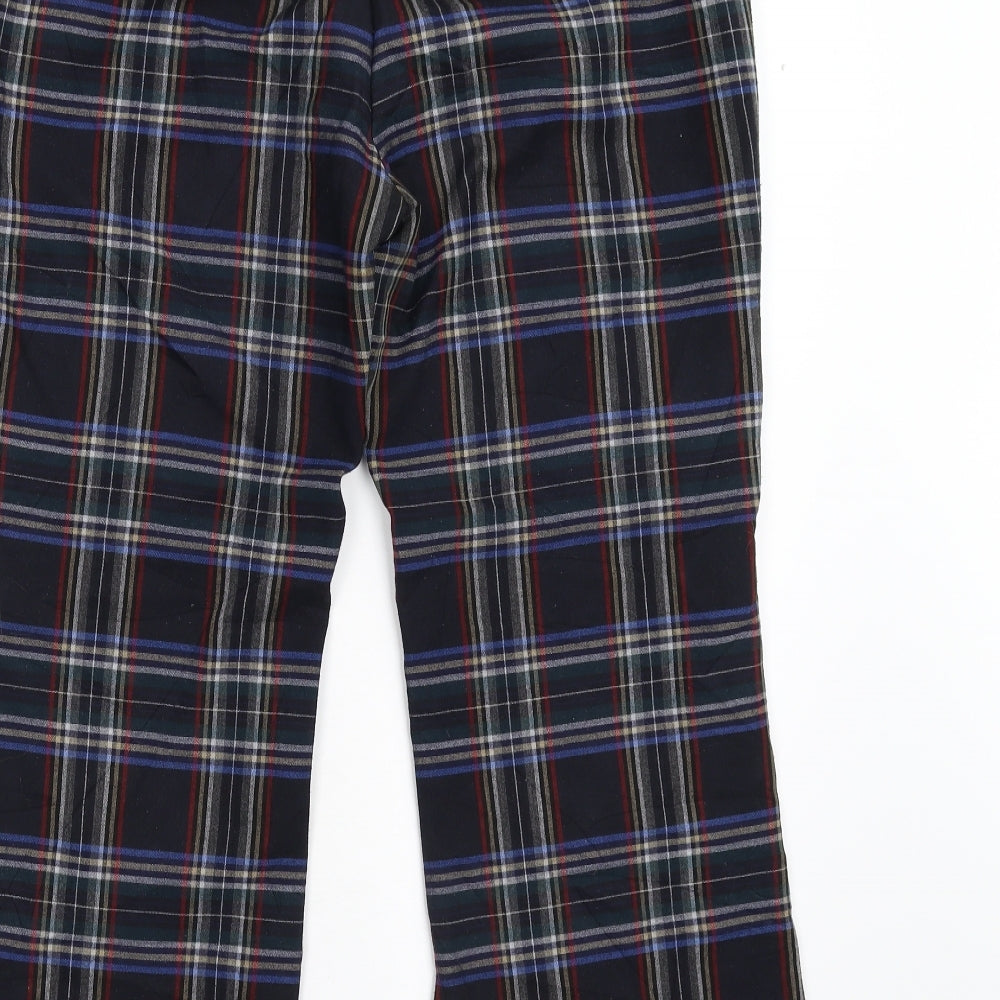 Zara Womens Multicoloured Check  Trousers  Size 14 L29 in