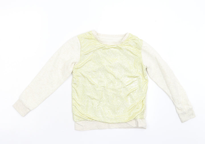 YD Girls Gold   Pullover Sweatshirt Size 8-9 Years