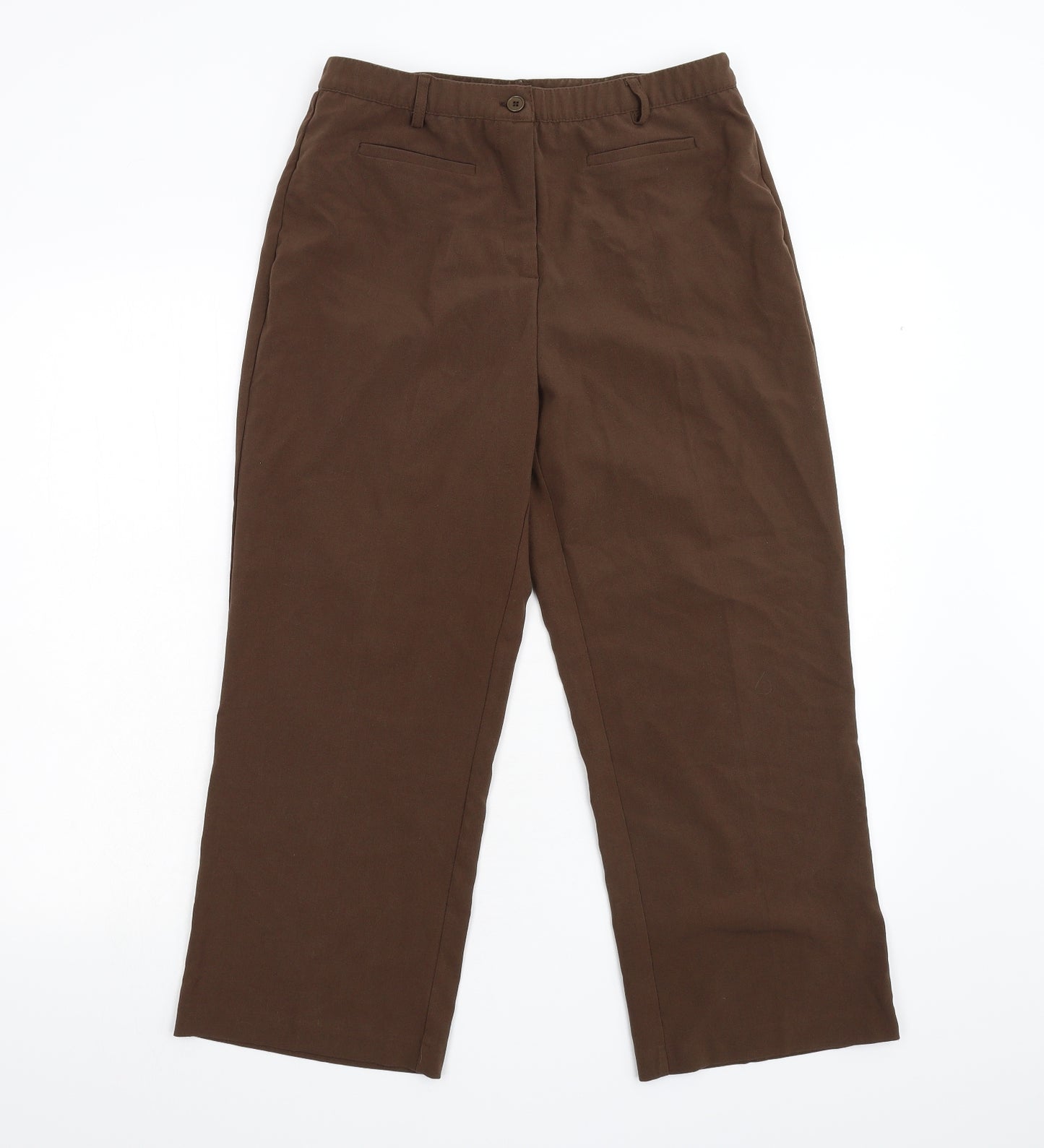 Damart Womens Brown   Cropped Trousers Size 12 L24 in
