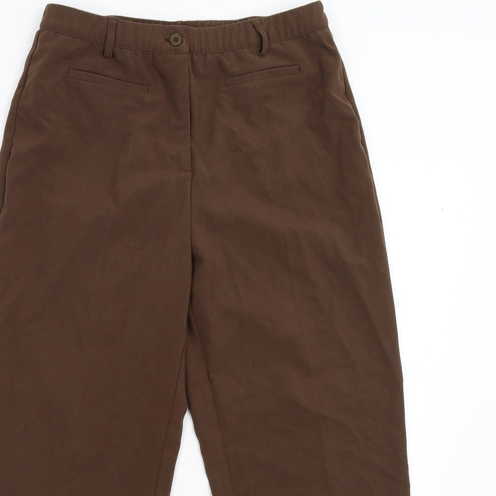 Damart Womens Brown   Cropped Trousers Size 12 L24 in