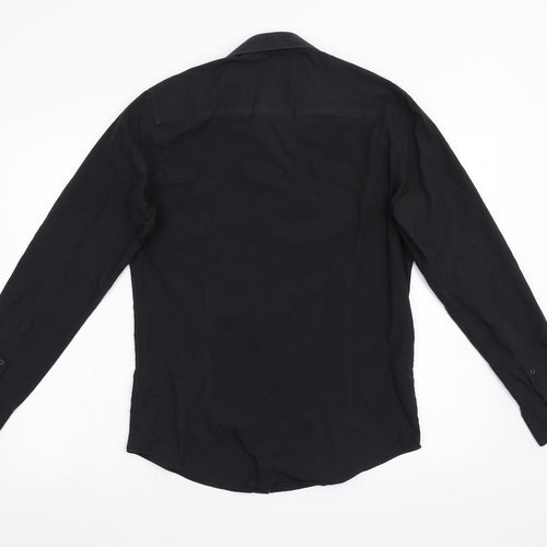 Taylor & Wright Mens Black    Button-Up Size 15