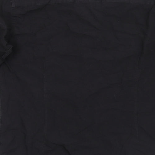 Taylor & Wright Mens Black    Button-Up Size 15