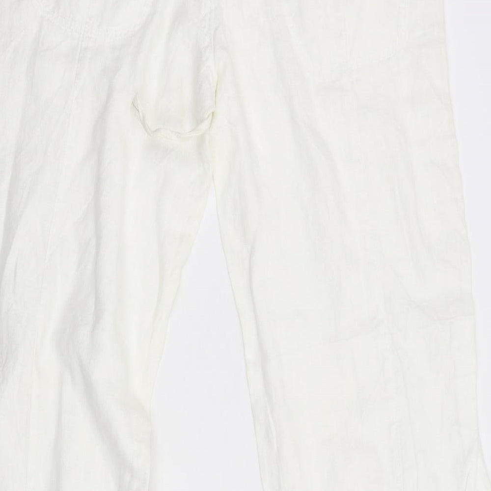 Soul Cal Womens White   Trousers  Size 10 L31 in