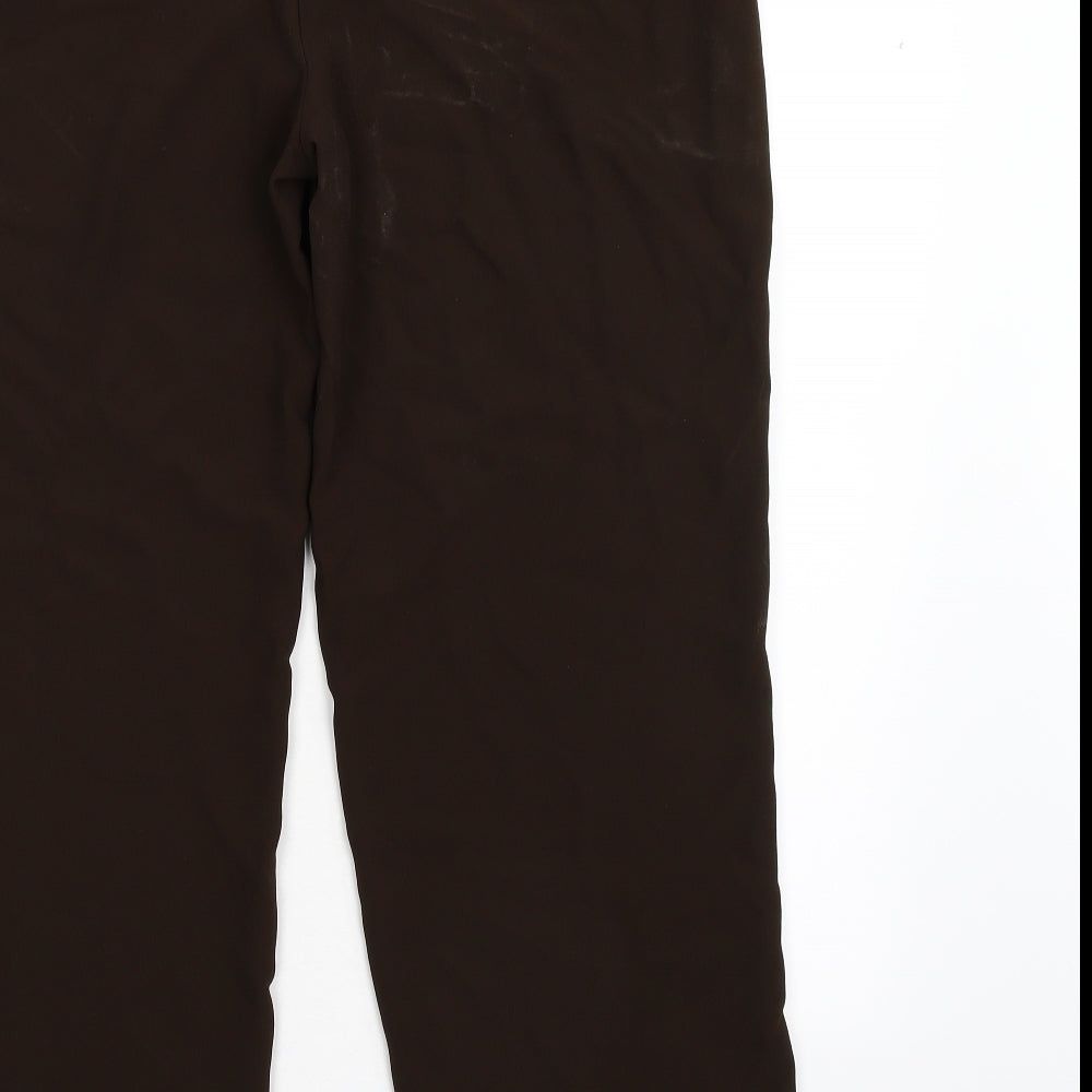 Kirgozler Womens Brown   Trousers  Size 46 L31 in
