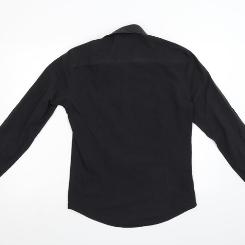 Taylor & Wright Mens Black    Button-Up Size 15