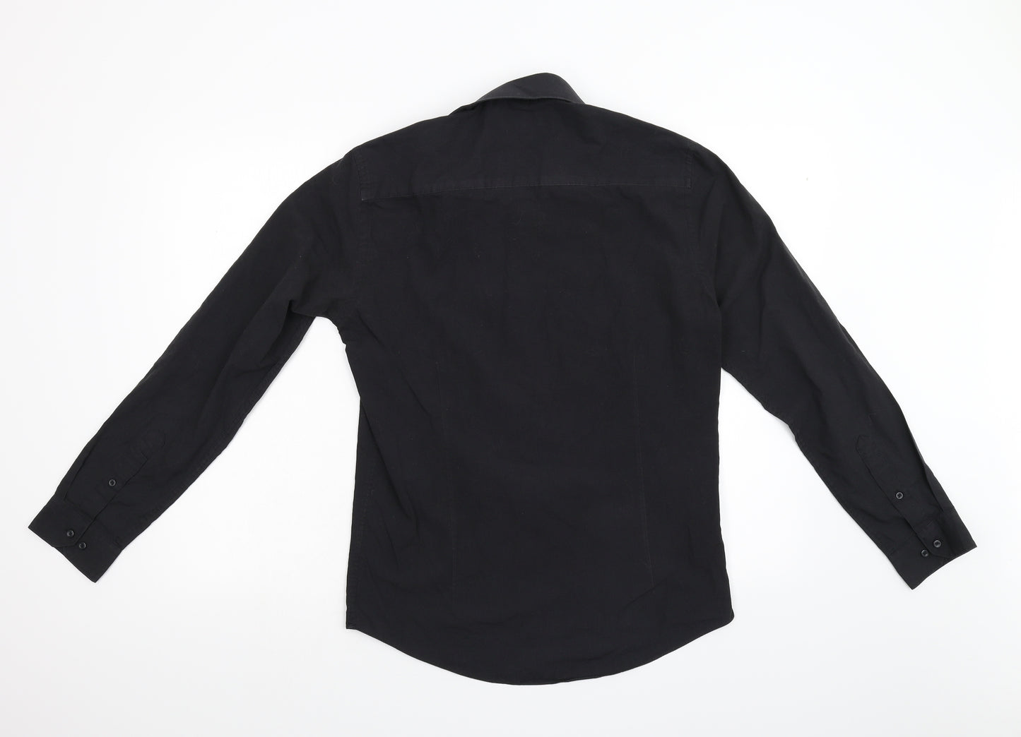 Taylor & Wright Mens Black    Button-Up Size 15