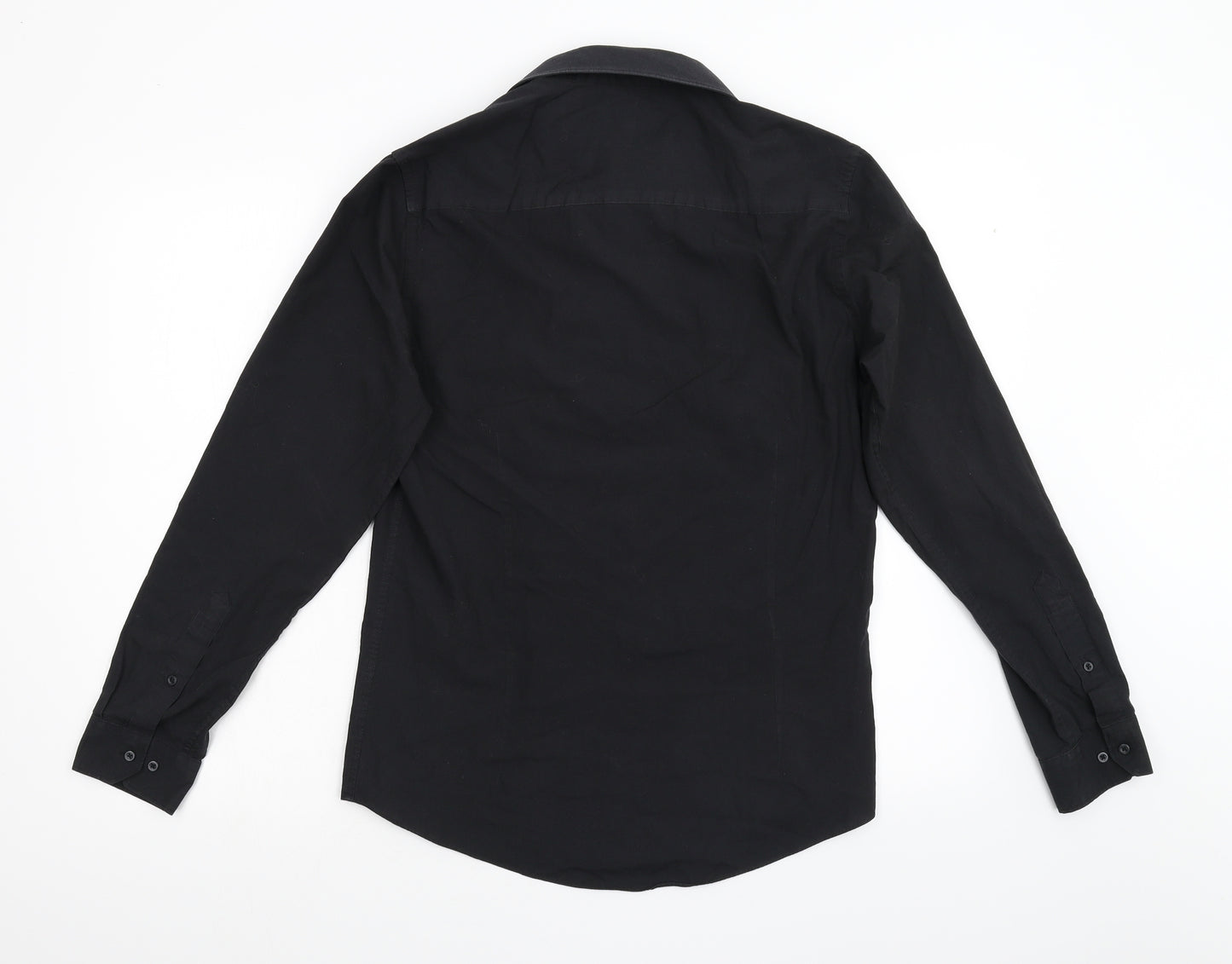 Taylor & Wright Mens Black    Button-Up Size 15