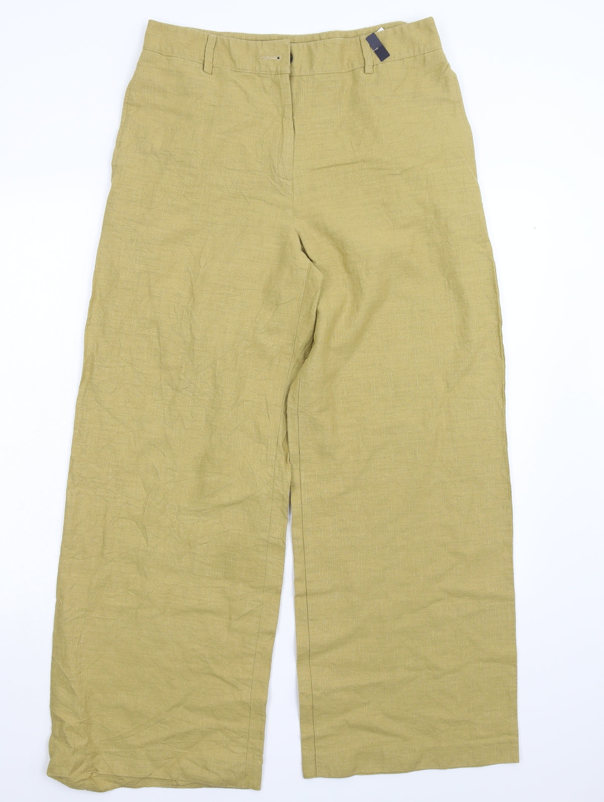 M&S Womens Yellow   Trousers  Size 14 L28 in