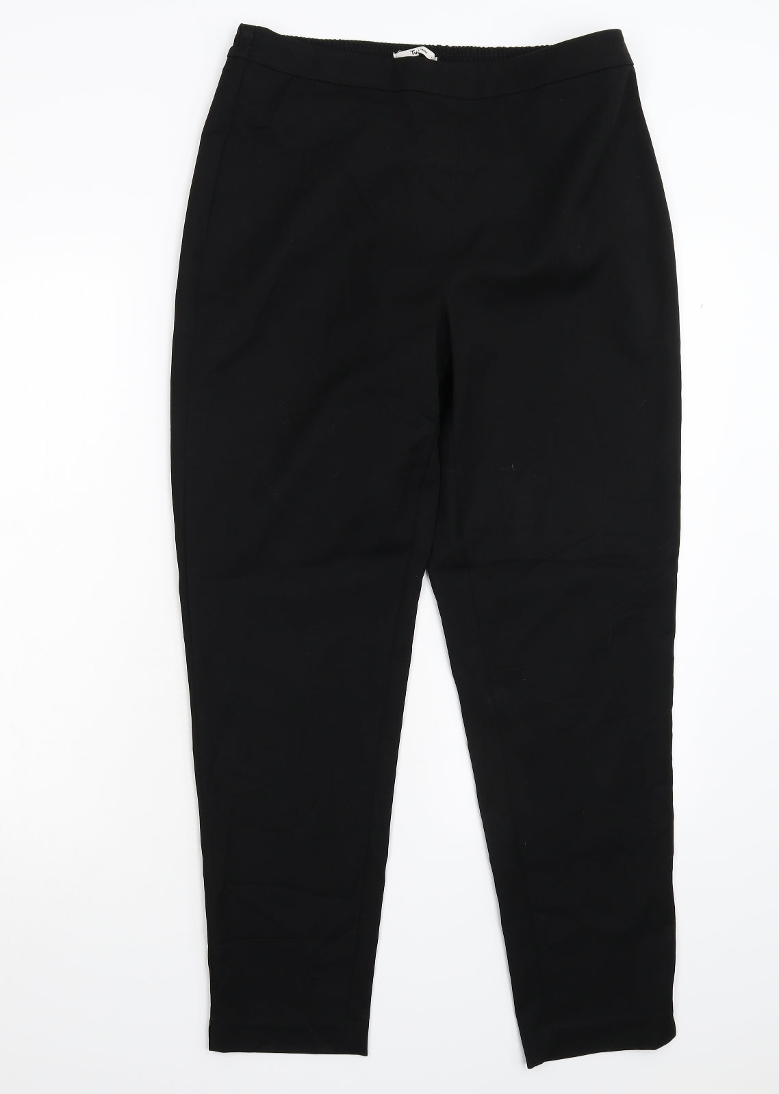 TU Womens Black   Trousers  Size 12 L28 in