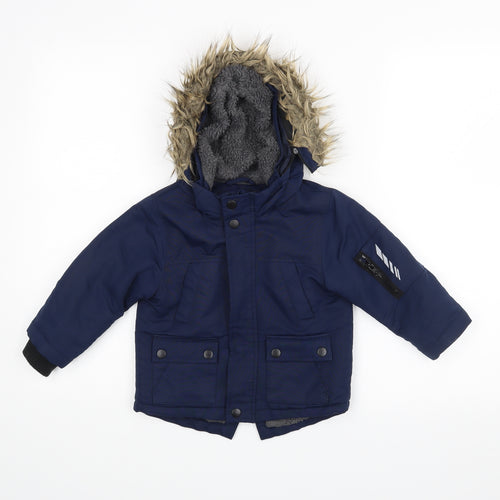 Primark Boys Blue   Jacket Coat Size 18-24 Months