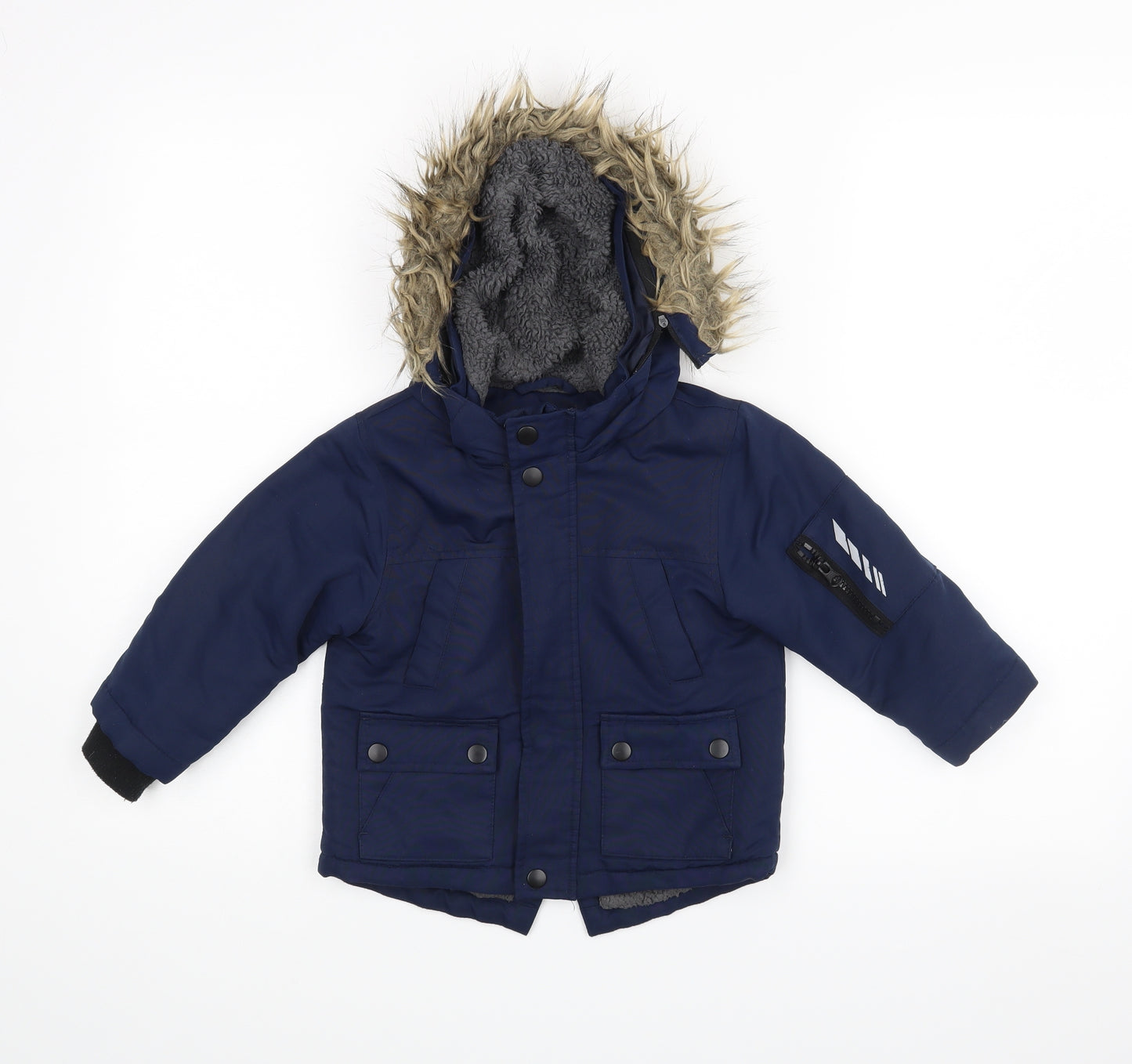 Primark Boys Blue   Jacket Coat Size 18-24 Months